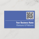Search for manicure business cards Qr code