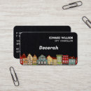 Search for town business cards City