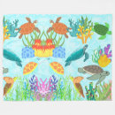 Search for sea turtle blankets Coral reef
