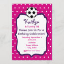 Search for girls soccer birthday invitations For her