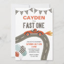 Search for fast one birthday invitations Racing
