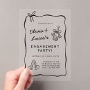 Search for unique engagement party invitations Hand drawn