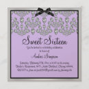 Search for bling sweet 16 invitations Silver
