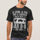 Search for cow and chicken tshirts Food