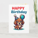 Search for cartoon dog birthday cards Puppy