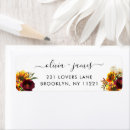 Search for red rose return address labels Sunflower