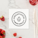 Search for logo napkins Black and white