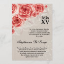 Search for red rose quinceanera invitations Roses