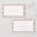 Search for plaid business cards Modern