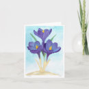 Search for crocus cards Watercolor