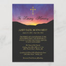 Search for cross funeral invitations In loving memory