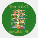 Search for peace animals stickers Peace on earth