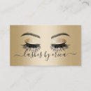 Search for long lash extension business cards Makeup artist