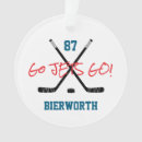Search for hockey stick christmas tree decorations Sports