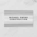 Search for builder business cards Metal