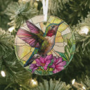 Search for stained glass birds christmas tree decorations Floral
