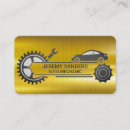 Search for auto parts business cards Mechanic