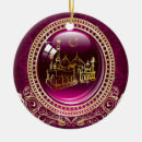 Search for purple and silver christmas tree decorations Moon