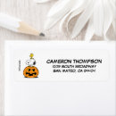Search for peanuts return address labels Comic strip