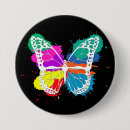 Search for blue butterfly badges Illustration