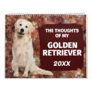 Search for golden retriever calendars Funny
