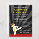 Search for taekwondo birthday invitations Karate