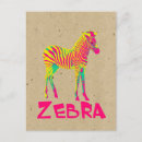 Search for wild pinks postcards Zebra