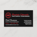Search for mosquito business cards Exterminator
