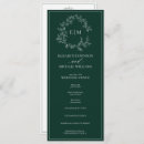 Search for emerald green wedding programmes Classic