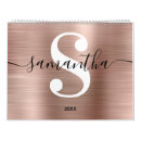 Search for rose gold calendars Girly