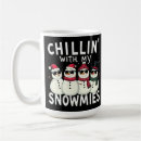Search for funny snowman mugs Santa