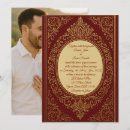Search for red and gold wedding invitations Royal