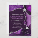 Search for purple 18th birthday invitations Marble