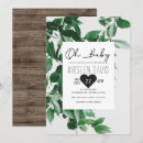 Search for greenery oh baby shower invitations Green leaves