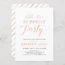 Search for rose gold retirement invitations Modern