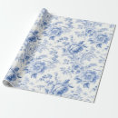 Search for blue toile wrapping paper Elegant