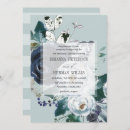 Search for something blue wedding invitations Watercolor