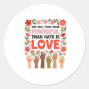 Search for love and hate stickers Kindness matters