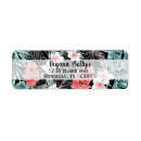 Search for tropical island return address labels Hibiscus