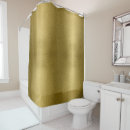 Search for shiny shower curtains Gold