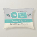 Search for 25th silver wedding anniversary cushions Grey