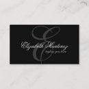 Search for letters business cards Black