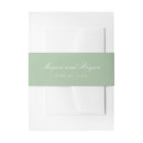 Search for sage invitation belly bands Chic