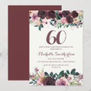 Search for maroon 60th birthday invitations For her