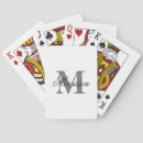 Search for fancy playing cards Monogrammed