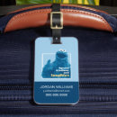 Search for kids show luggage tags Cookie monster