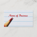 Search for lined writing business cards Author
