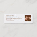 Search for sign language interpreter business cards Asl