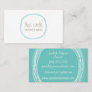 Search for circles business cards Green