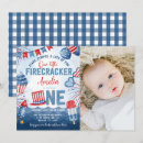 Search for 4th of july 1st birthday invitations Turning one